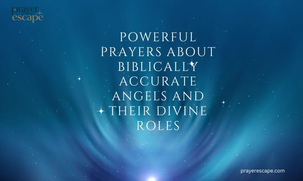 Powerful Prayers About Biblically Accurate Angels and Their Divine Roles