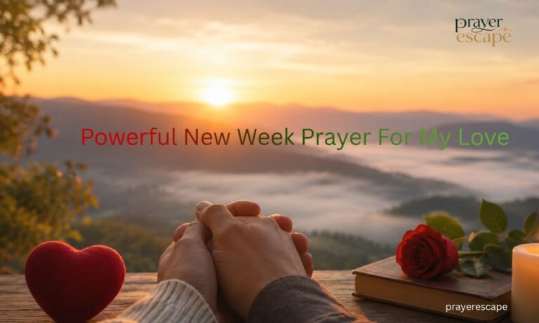 Powerful New Week Prayer For My Love