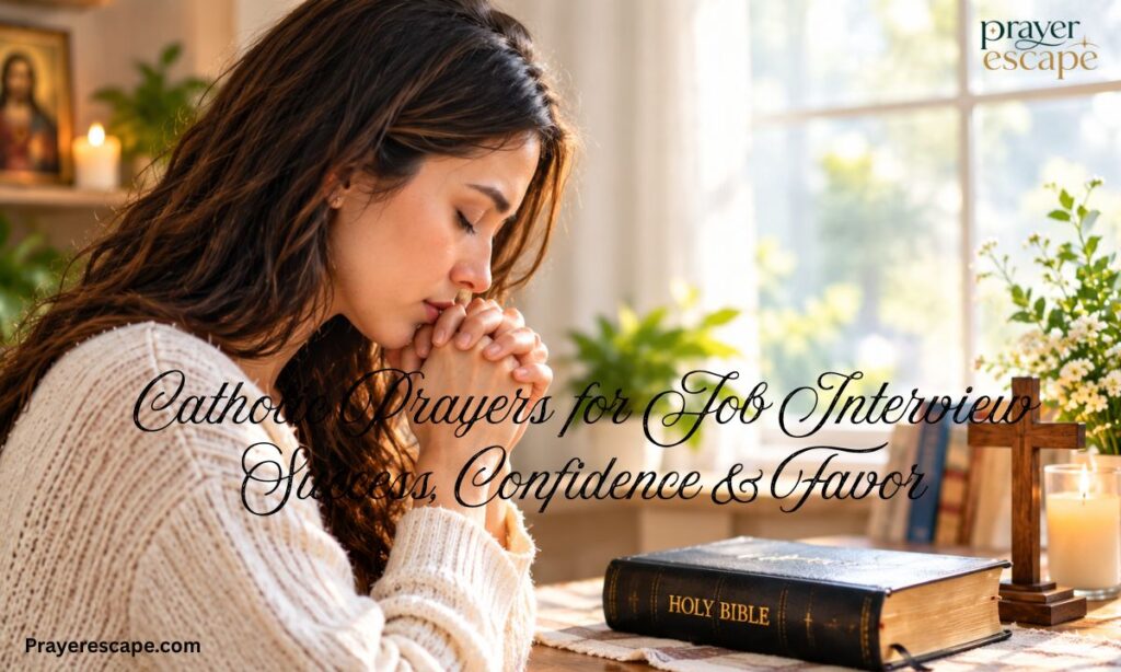 Catholic Prayers for Job Interview